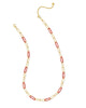 Ainsley Convertible Chain Necklace in Red Enamel