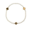 Signature Cross Pearl 4mm Beaded Bracelet