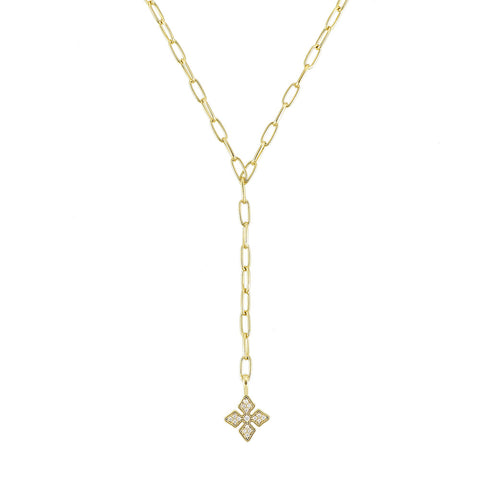 Shine Bright Cross Lariat Necklace