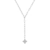 Shine Bright Cross Lariat Necklace