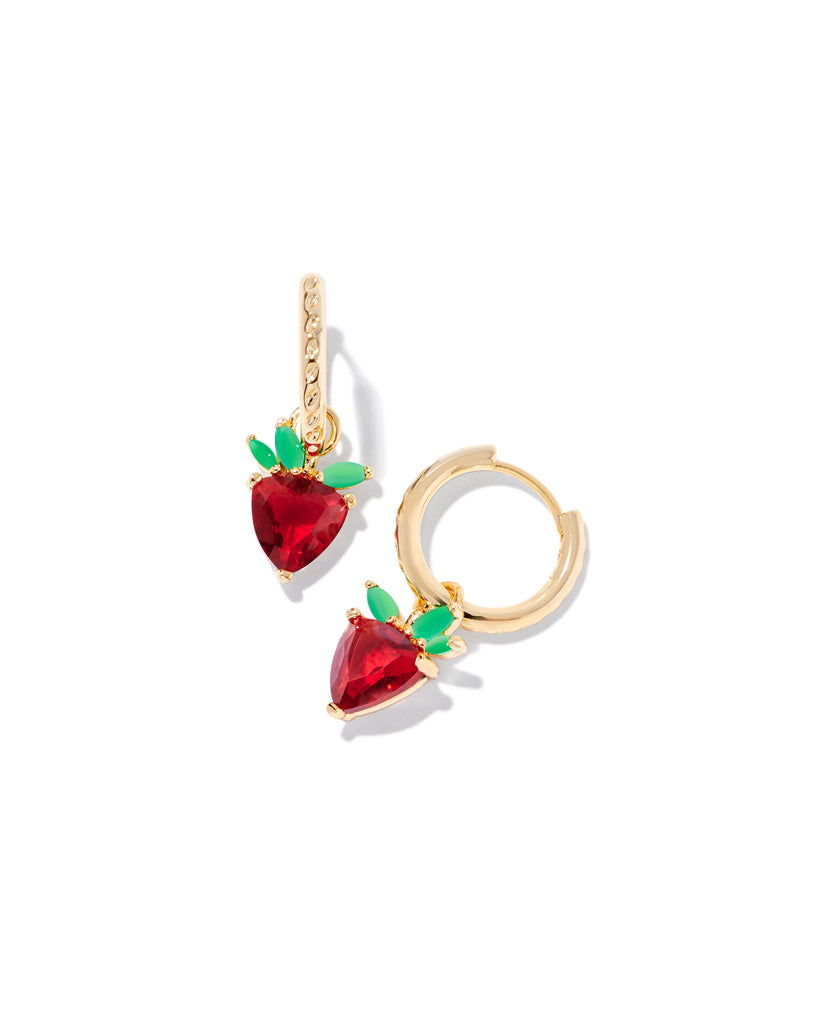 Strawberry Huggie Earring