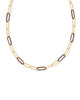 Ainsley Convertible Chain Necklace in Burgundy Enamel