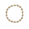 Pearl Grateful Pattern 4mm Bead Bracelet in 6mm