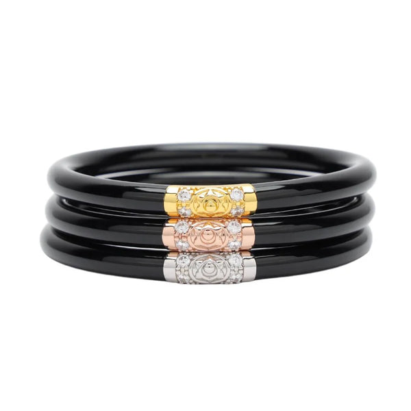 Three Kings All Weather Bangles- Black