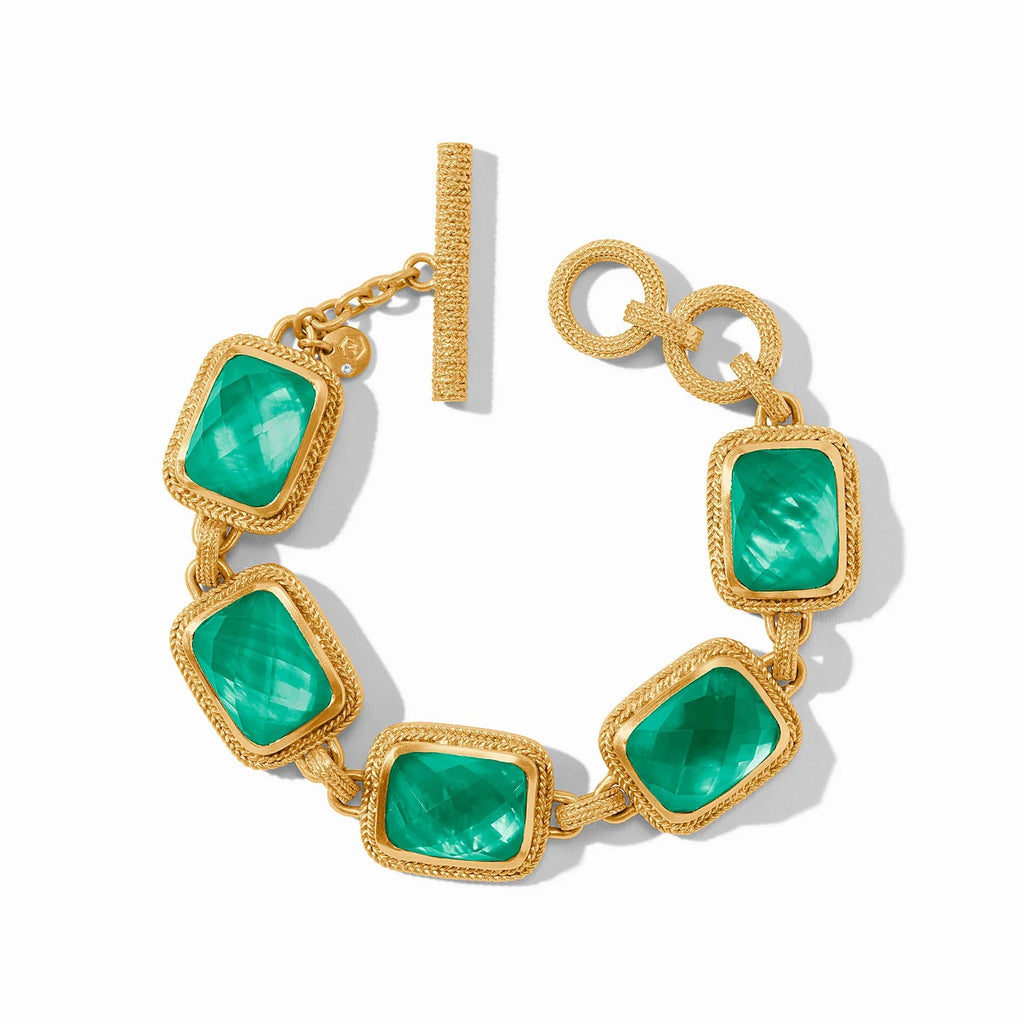 Cheval Stone Bracelet in Iridescent Emerald Green