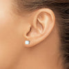 Created Opal Stud Earrings