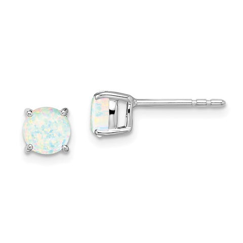 Created Opal Stud Earrings