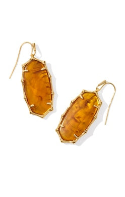 Elle Bamboo Frame Drop Earring