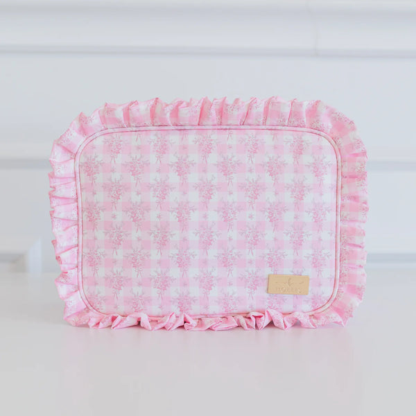 Ruffled Nylon XL Pouch