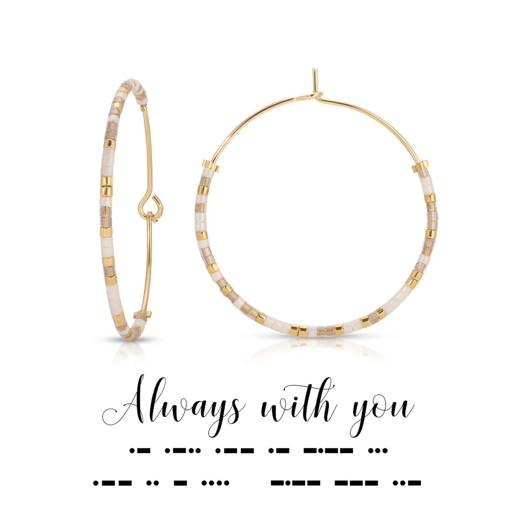 Always with You | Morse Code Earrings