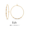 Bestie Morse Code Hoop Earrings