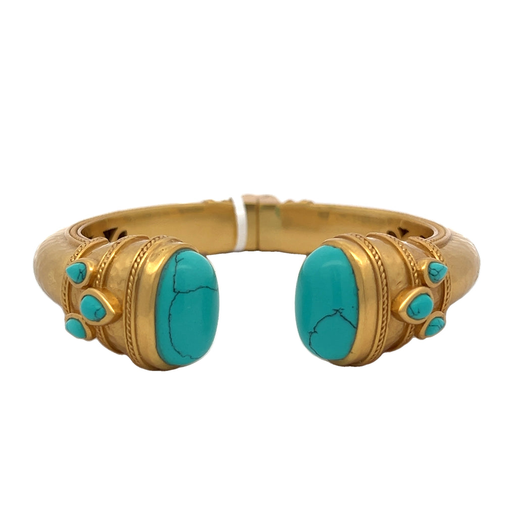 Cannes Cuff in Turquoise Blue