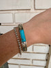 Rick Enriquez | Navajo Handmade Turquoise Bar Cuff Bracelet