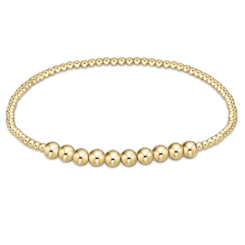 Classic Gold Beaded Bliss Bracelet - 4mm