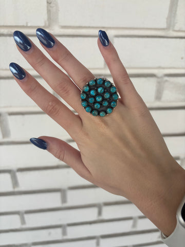 Turquoise Cluster Ring