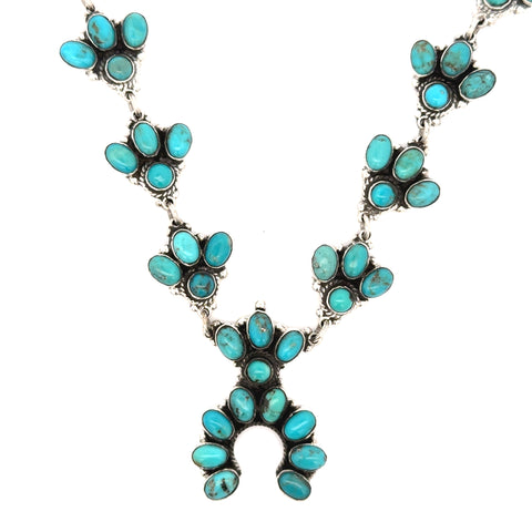 Federico Jimenez | Navajo Handmade Mini Squash Blossom Necklace