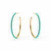 Juliet Turquoise Hoop Earrings