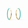 Juliet Turquoise Hoop Earrings