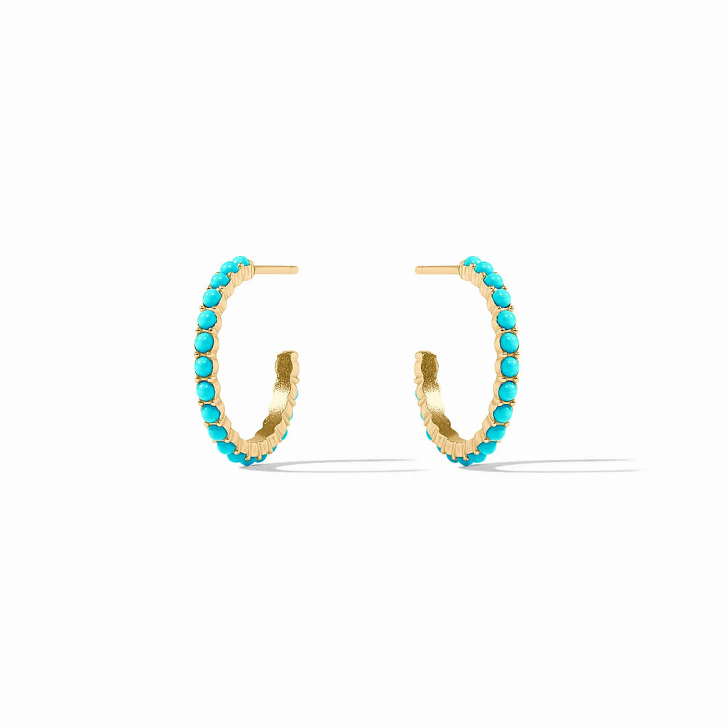 Juliet Turquoise Hoop Earrings