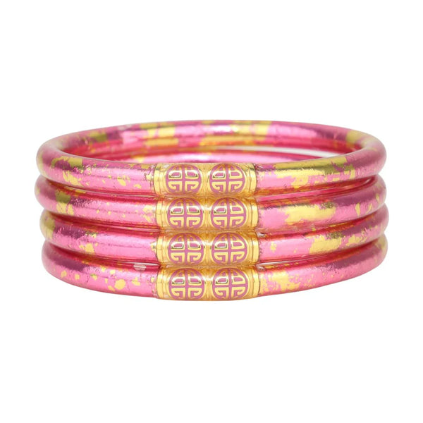 Koi Rose All Weather Bangles - Set of 4