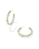 Melody Beaded Hoop Earring Gold