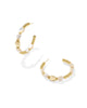 Melody Beaded Hoop Earring Gold