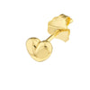 Gold Puffy Heart Earrings