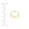 Gold Open Heart Ring