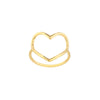 Gold Open Heart Ring