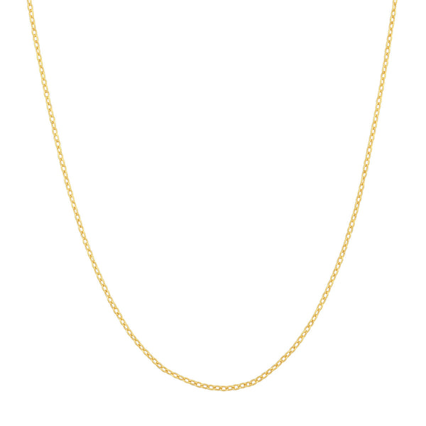 Designer Rolo Textured Chain 1.85mm Gold Plated over Sterling Silver