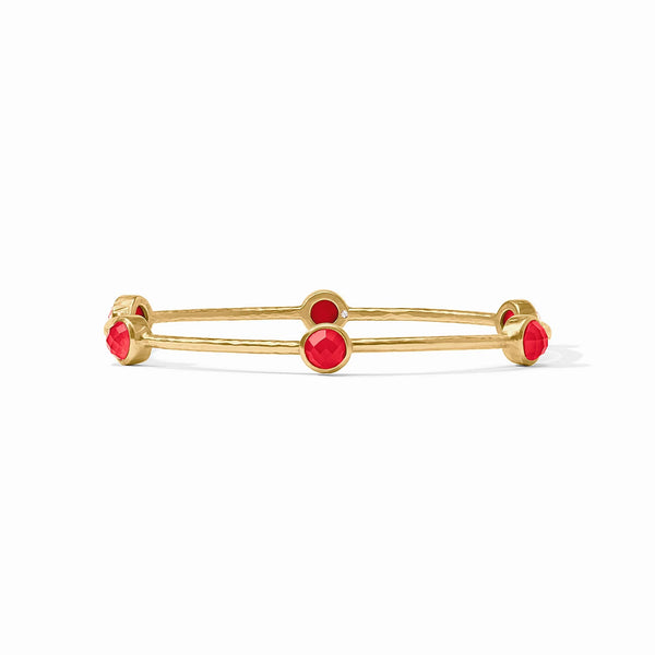 Milano Luxe Gold Bangle in Iridescent Strawberry