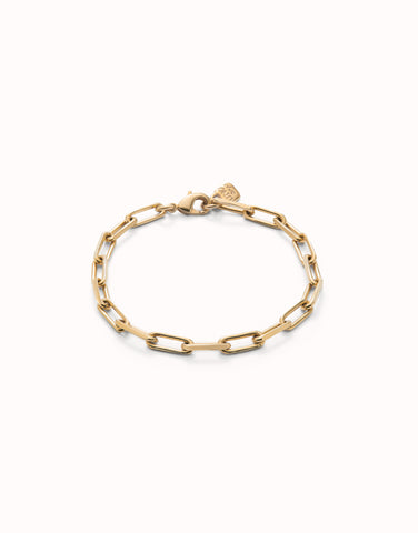 18K gold-plated bracelet with big links
