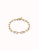 18K gold-plated bracelet with big links