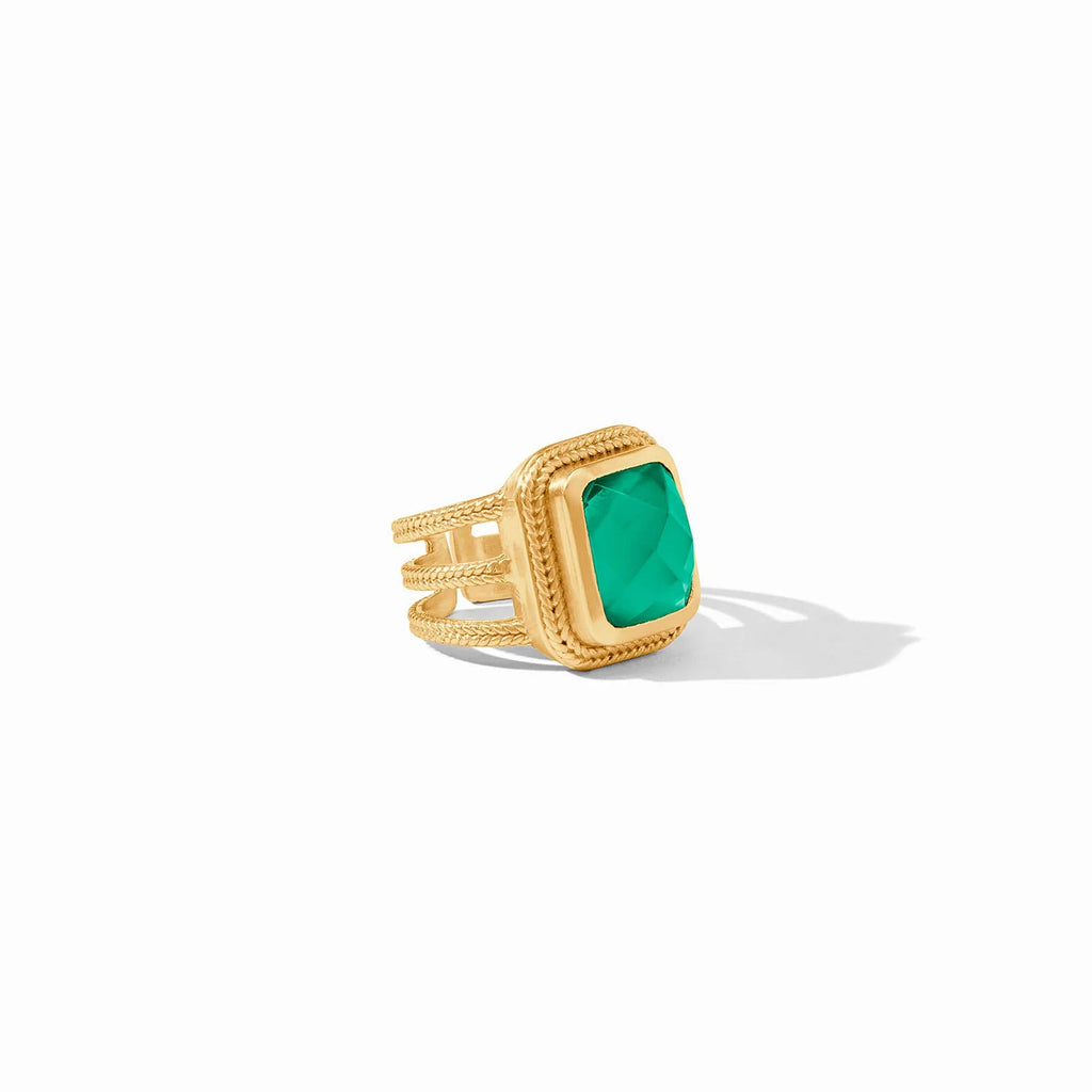 Cheval Statement Ring in Iridescent Emerald Green