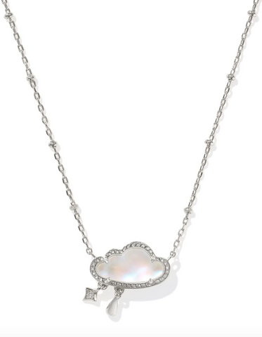 Celeste Cloud Pendant Necklace in SIlver