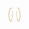 Windsor Hoop Earrings in Pink Champagne