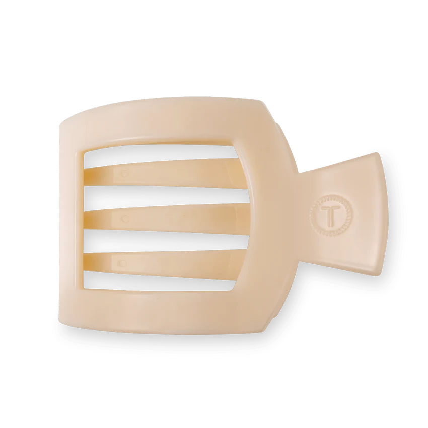 Almond Beige Flat Square Clip