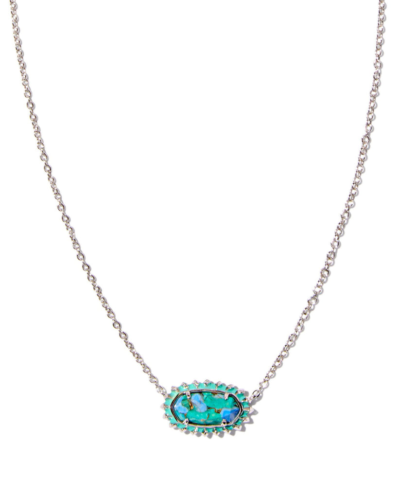 Elisa Color Burst Frame Necklace