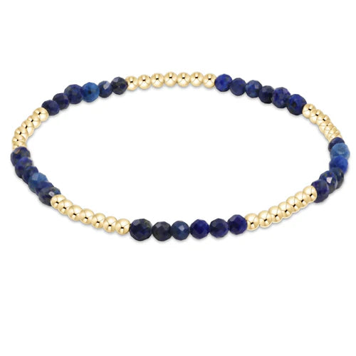 Blissful Pattern 2.5 Bead Bracelet - Lapis