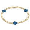 Signature Cross Gold Pattern 3mm Bead Bracelet