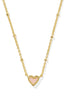 Mini Ari Heart Pendant Necklace in Gold