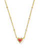 Mini Ari Heart Pendant Necklace in Gold