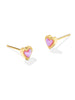 Mini Ari Heart Stud Earring Gold