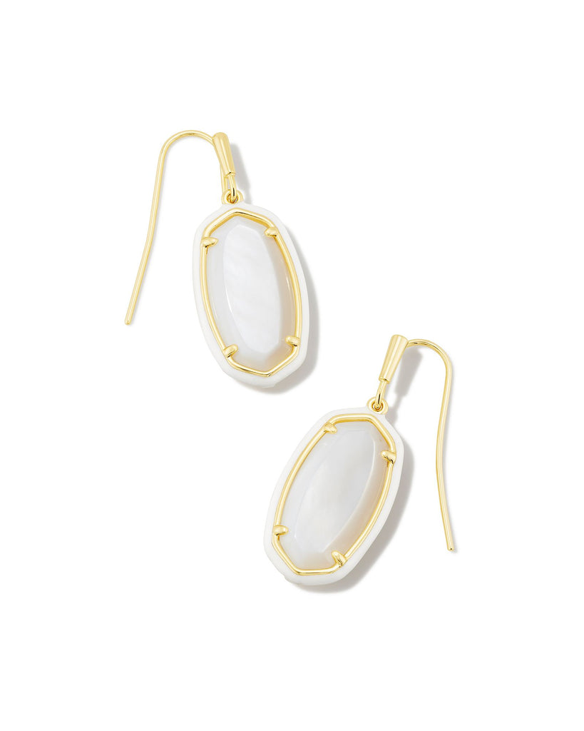 Dani Enamel Frame Drop Earring