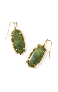 Elle Bamboo Frame Drop Earring