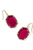 Daphne Pave Frame Drop Earring in Gold