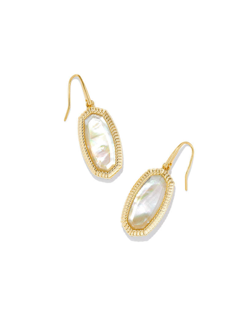 Dani Ridge Frame Drop Earrings