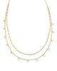 Eve Multi Strand Necklace in White Mix