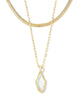 Evelyn Multi Strand Necklace in Gold