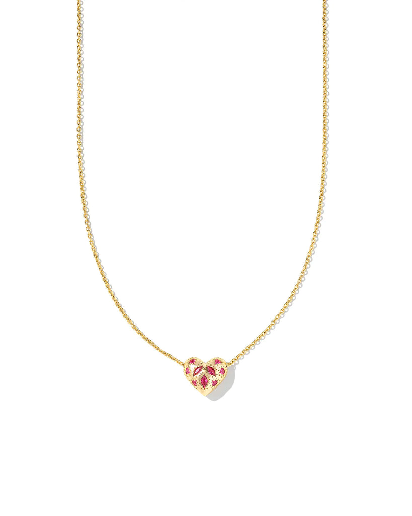 Holland Heart Pendant Necklace in Gold